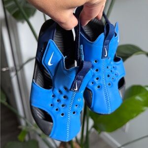 Nike Blue and Black Water Shoes